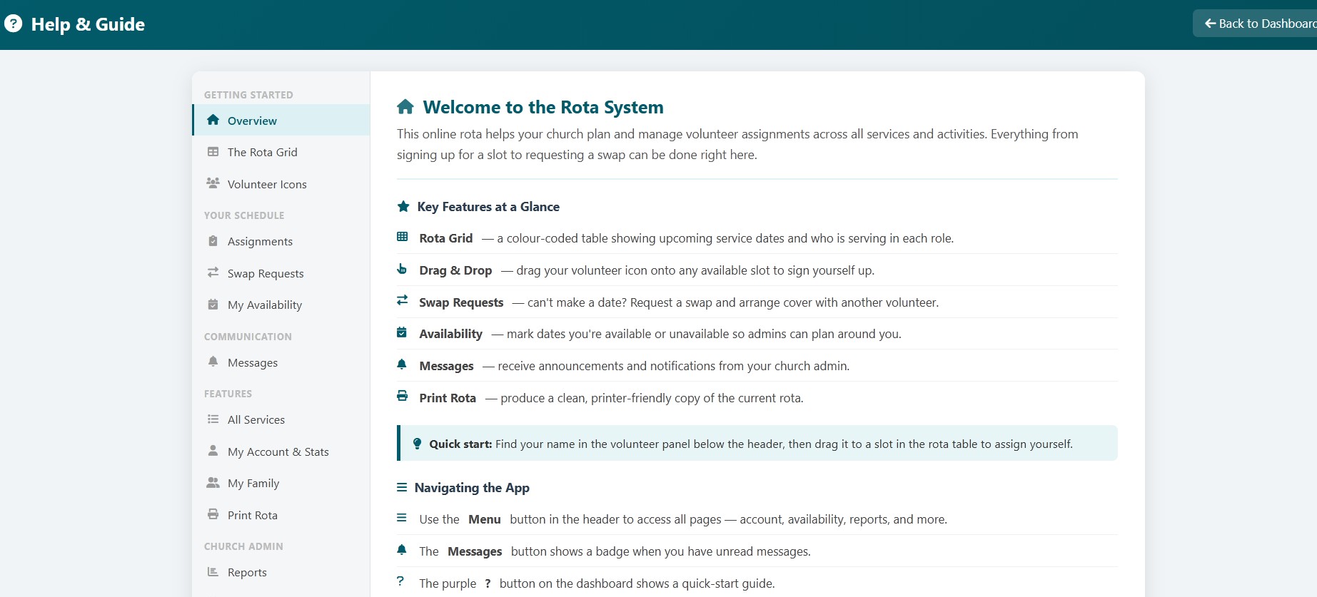 Extensive Help section to assist with any questions